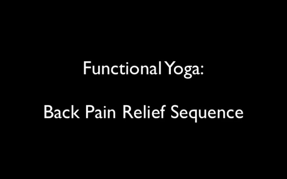 back pain relief sequence