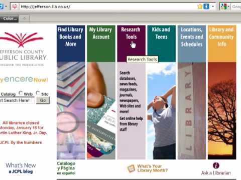 Searcher In Charge Health Information #2 Using the Library.mp4
