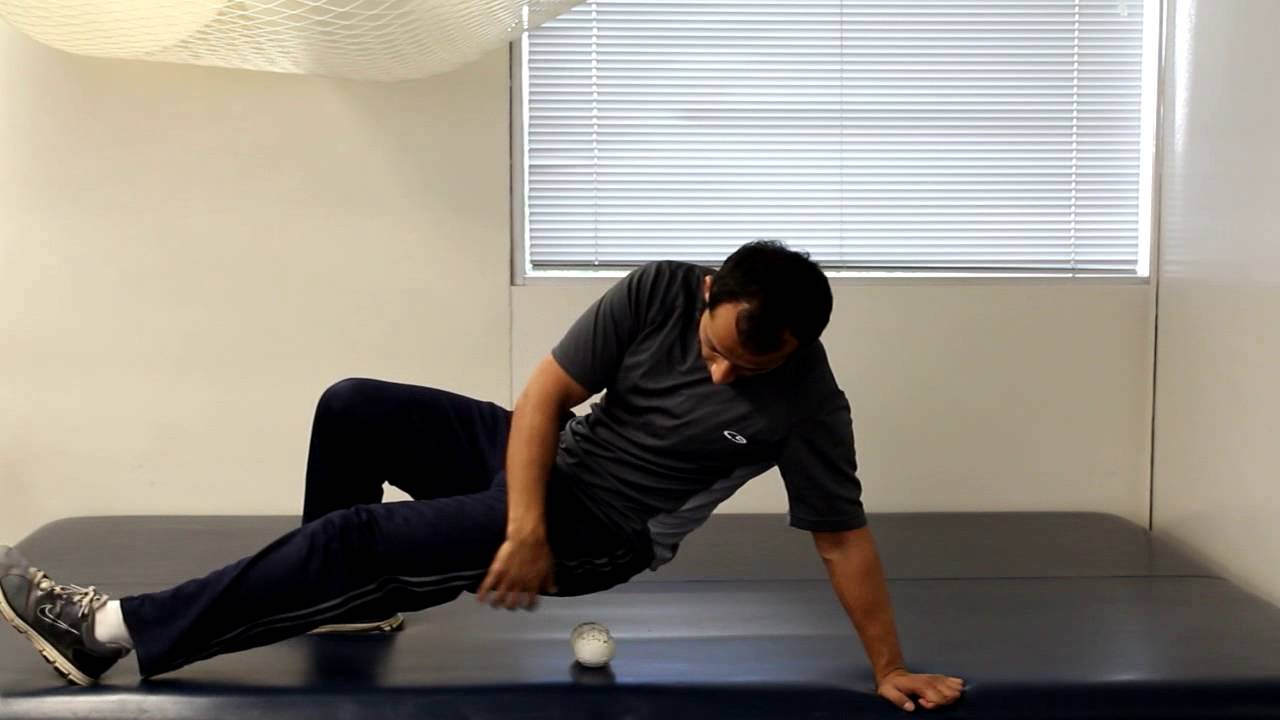 How to relieve pyriformis and hip pain with tennis ball?