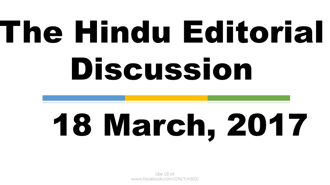 Hindi,18 March, 2017 The Hindu Editorial Discussion, National Health policy
