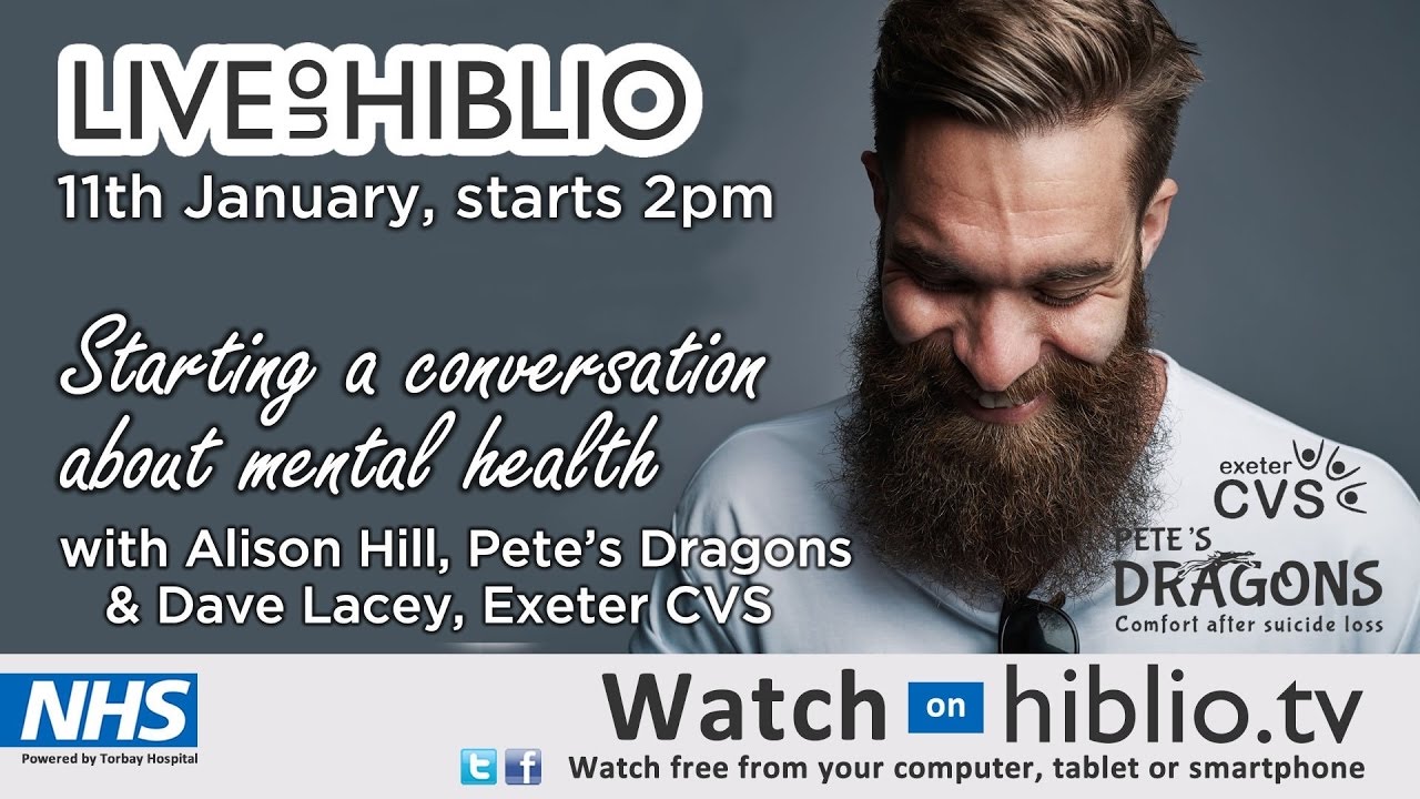 Starting a conversation about mental health with Alison Hill & Dave Lacey – Hiblio TV