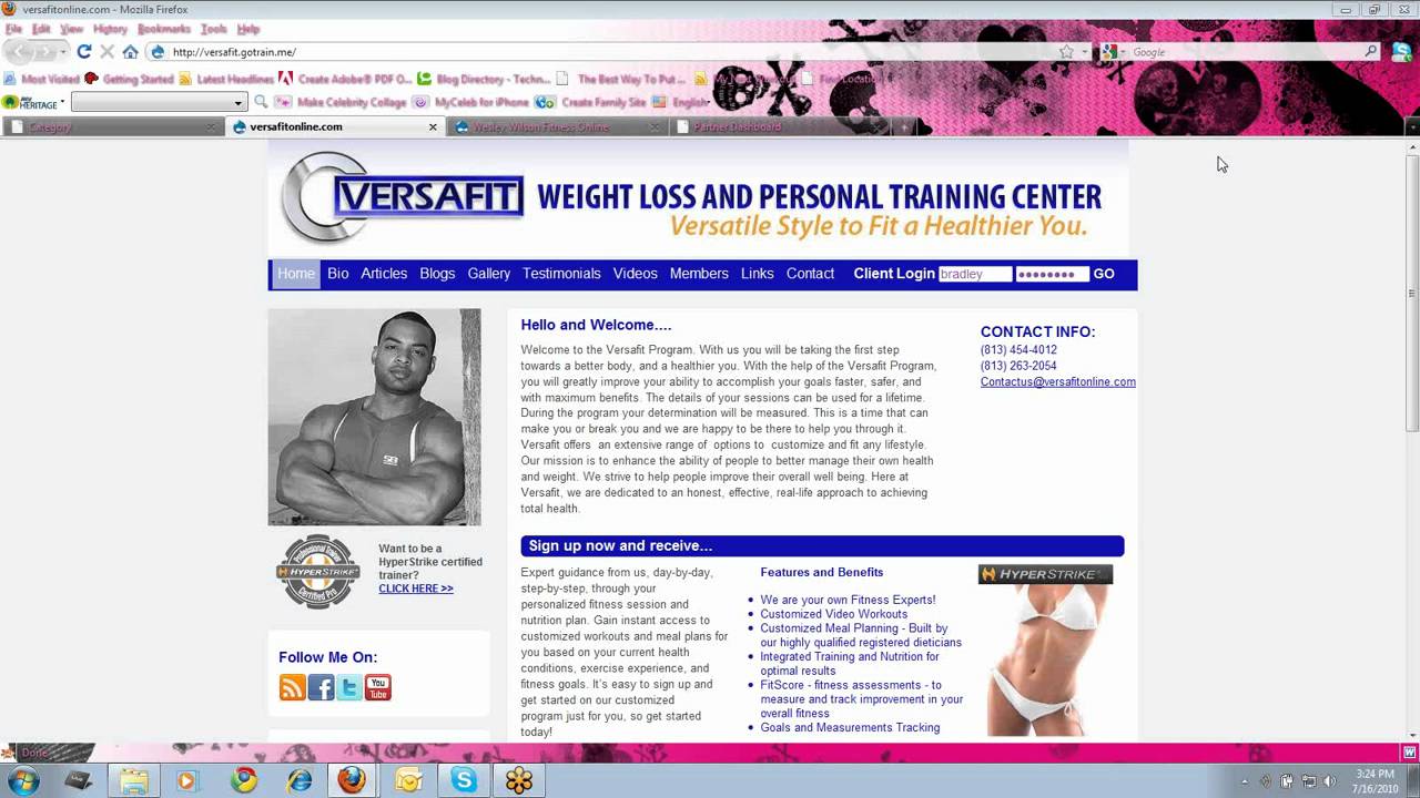 Full Personal Trainer Website Demo