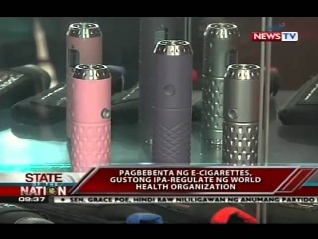 Pagbebenta ng e-cigarettes, gustong ipa-regulate ng World Health Organization