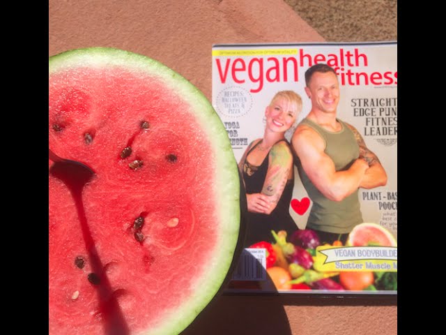 Raw Vegan Bodybuilder Arm (Bicep Tricep) WorkOut+My article in Vegan Health and Fitness Mag